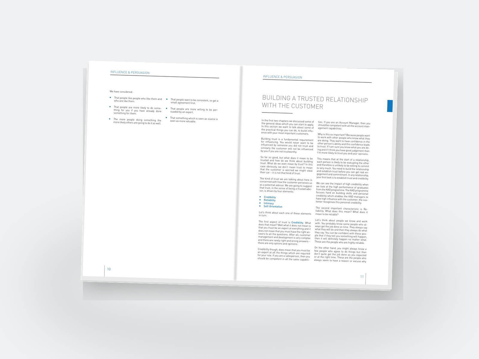 Persuasion Science — A Professional Sales Learning Guide — Application spreads — theory paired with practical use.